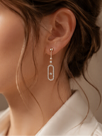 Boucles d'oreilles à pierre très élégantes