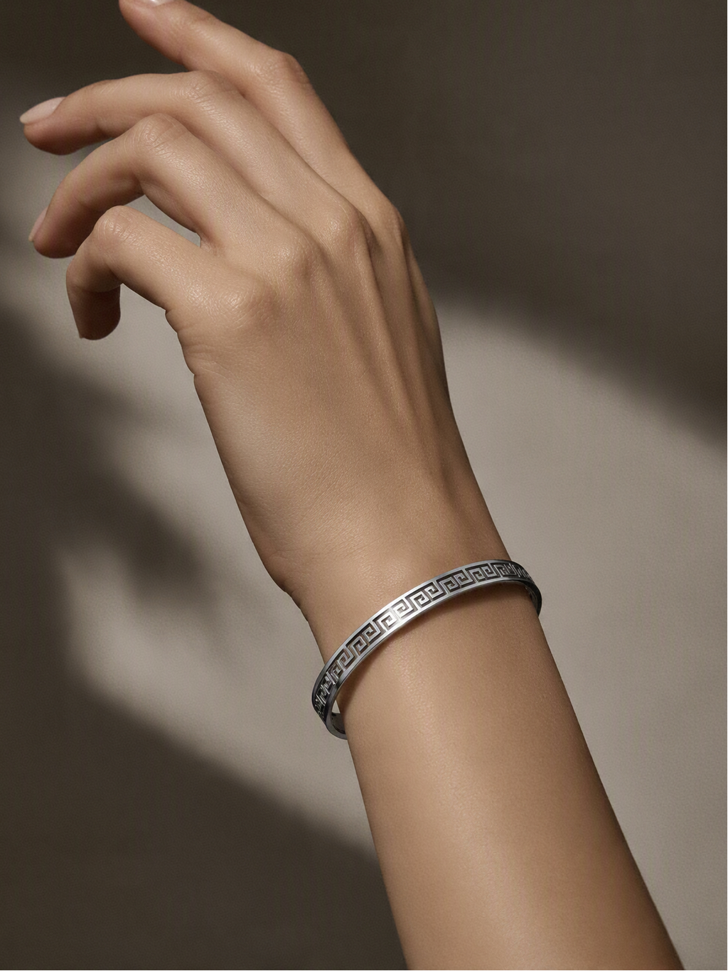 Bracelet motifs romains - Acier inoxydable
