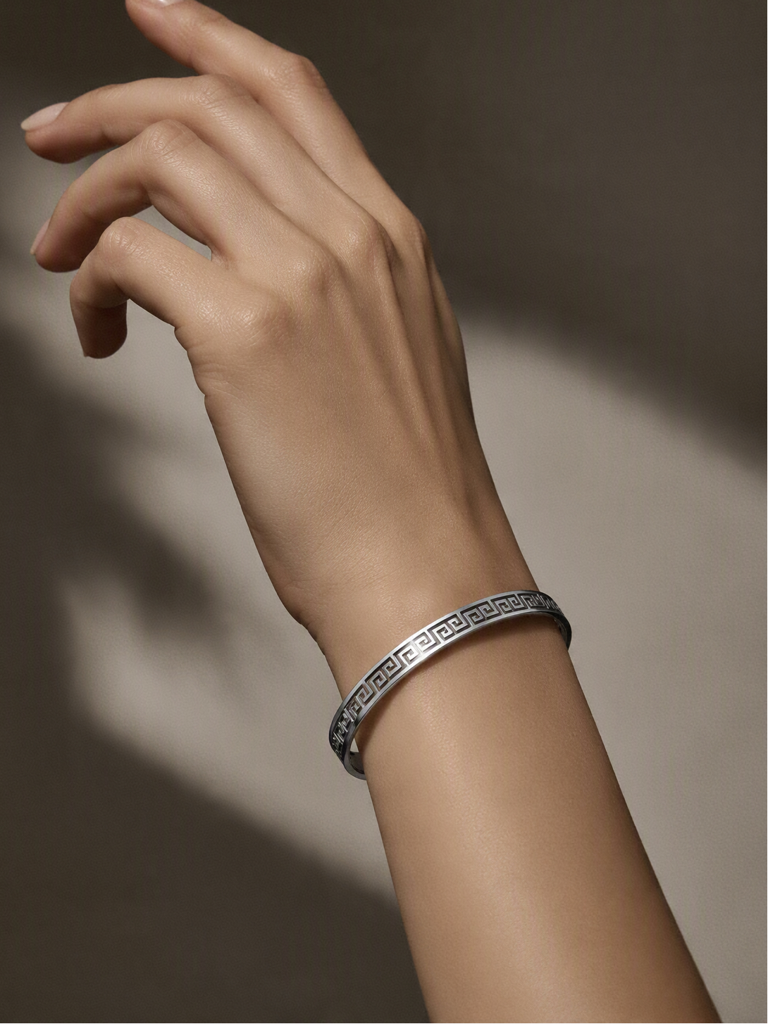 Bracelet motifs romains - Acier inoxydable