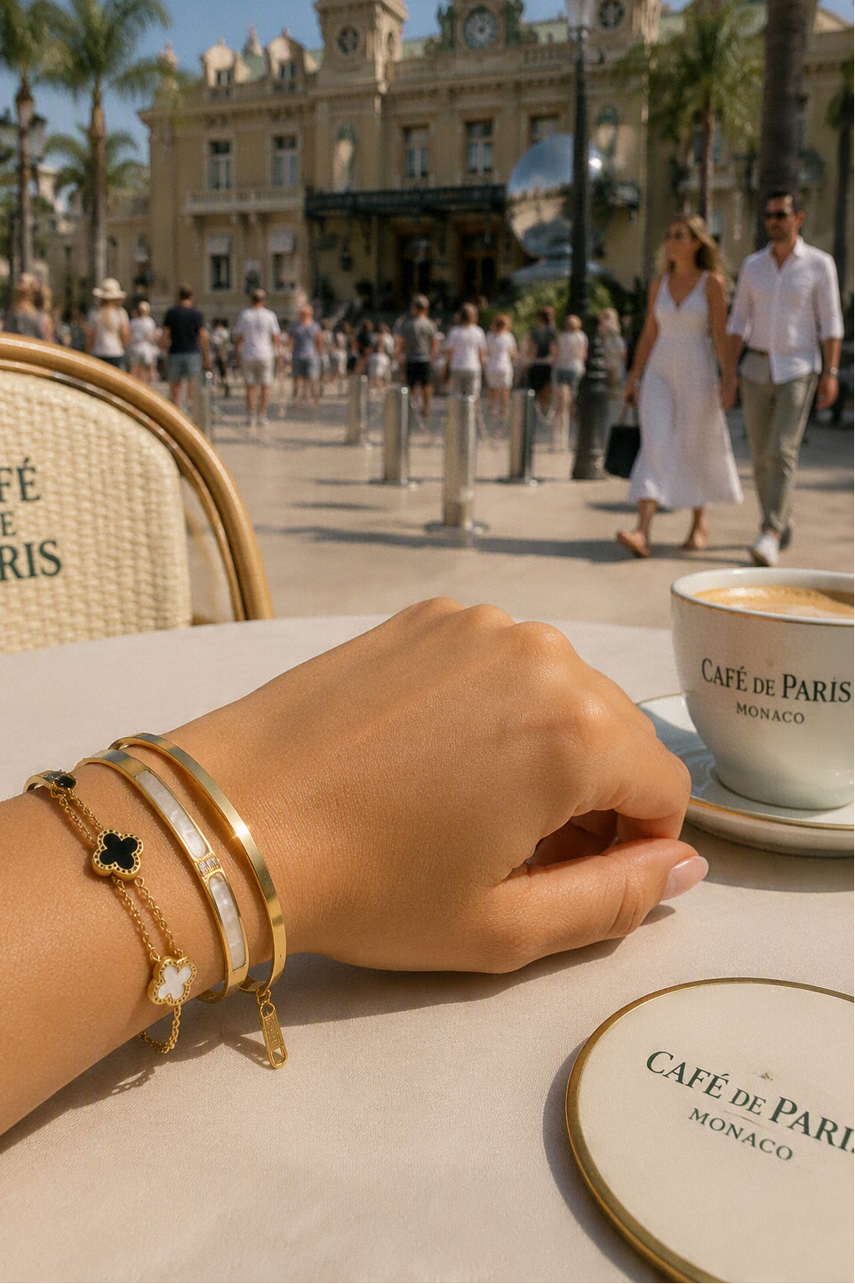 Bracelet Jonc en or simple - Acier inoxydable