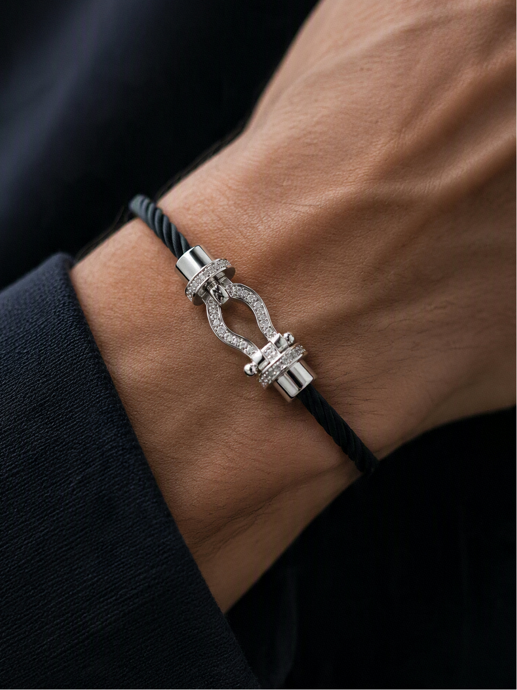 Bracelet Fer à cheval cordon - Acier Inoxydable