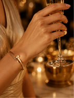 Bracelet clou diamanté -Acier inoxydable