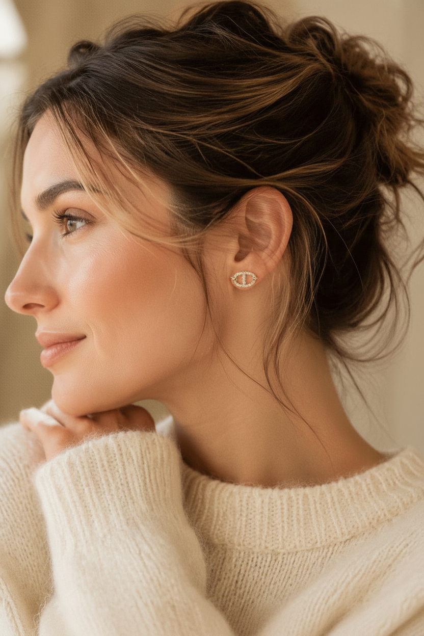 Boucles d'oreilles Mini puces élégantes et mignonnes