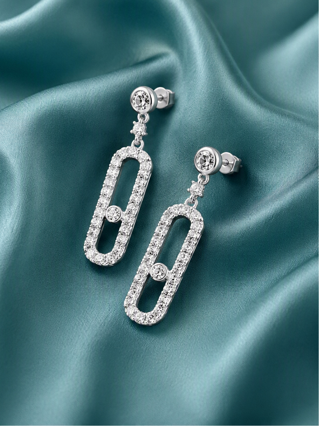 Boucles d'oreilles à pierre très élégantes
