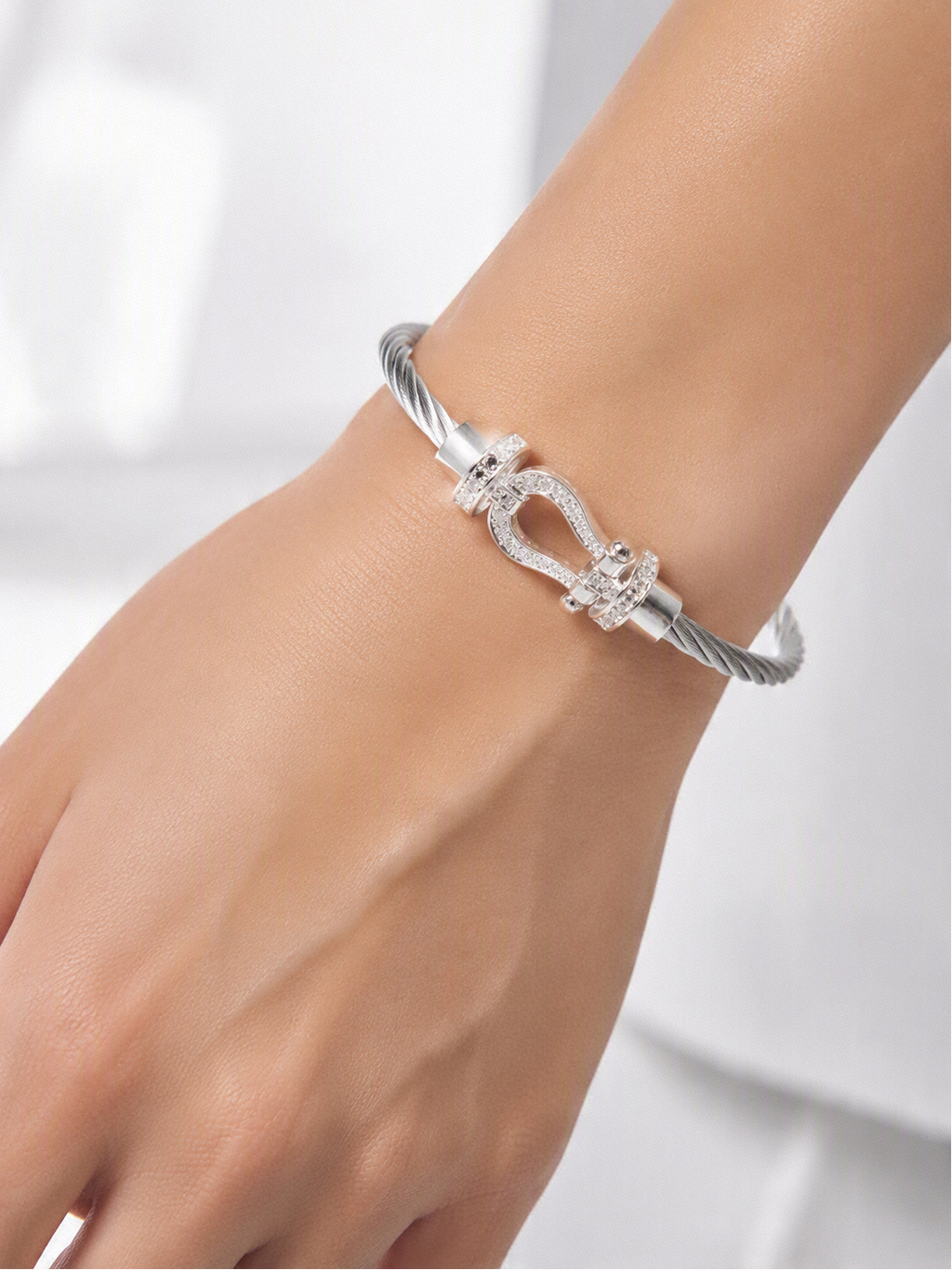 Bracelet Fer à cheval cordon - Acier Inoxydable