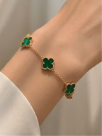 Bracelet trèfle - Acier inoxydable