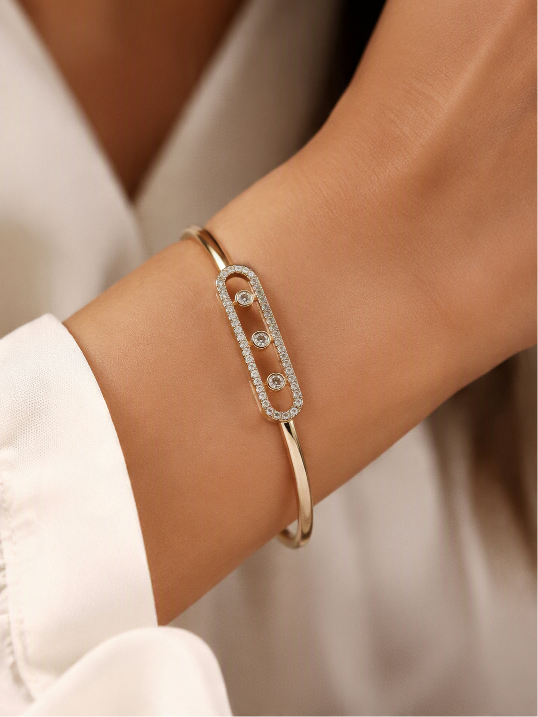 Bracelet 3 pierres - Acier Inoxydable