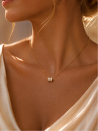 Collier Barillet Triple Anneau - Acier Inoxydable