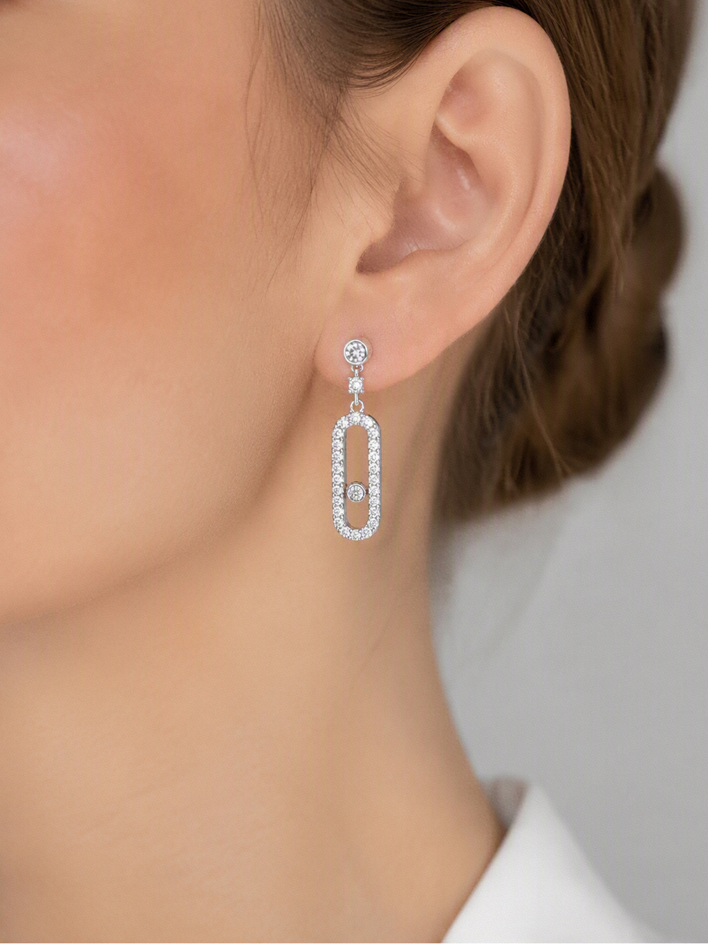 Boucles d'oreilles à pierre très élégantes