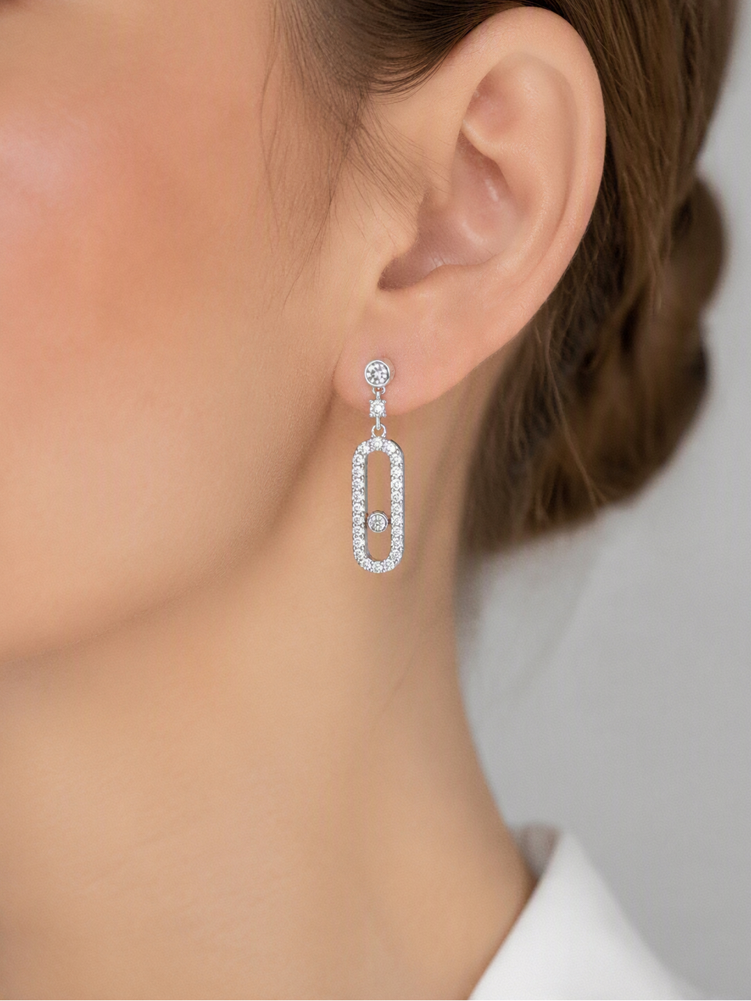 Boucles d'oreilles à pierre très élégantes