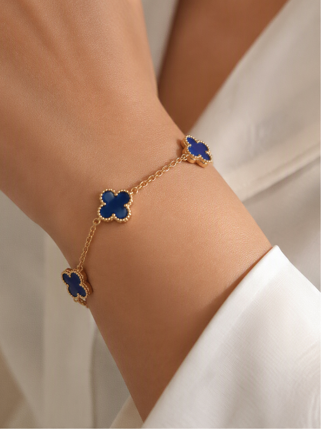 Bracelet trèfle - Acier inoxydable